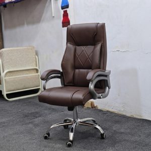 Boss Chair Leather - Coffee Colour - Model 03
