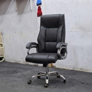 Boss Chair Leather - Black Colour - Model 01