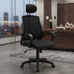 V mesh Chair - Black Colour